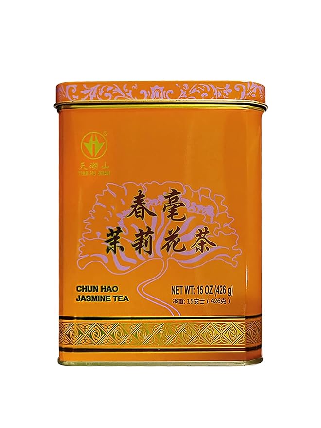 TIAN HU SHAN Premium Jasmine Green Tea Loose Leaf 15 Ounce (426g)