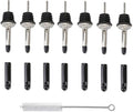 Liquor Pour Spouts with Dust Caps - Speed Pourer Nozzles for Alcohol & Liquor Bottles | Pro Bar & Home Use Bartender Accessories with Leak-Proof & Rustproof Toppers