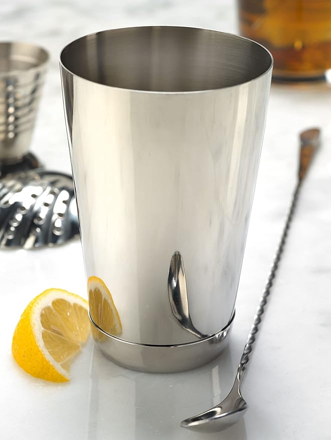 Barfly Soho Cocktail Tin, Small 18 oz (532 ml), Stainless (M37150)