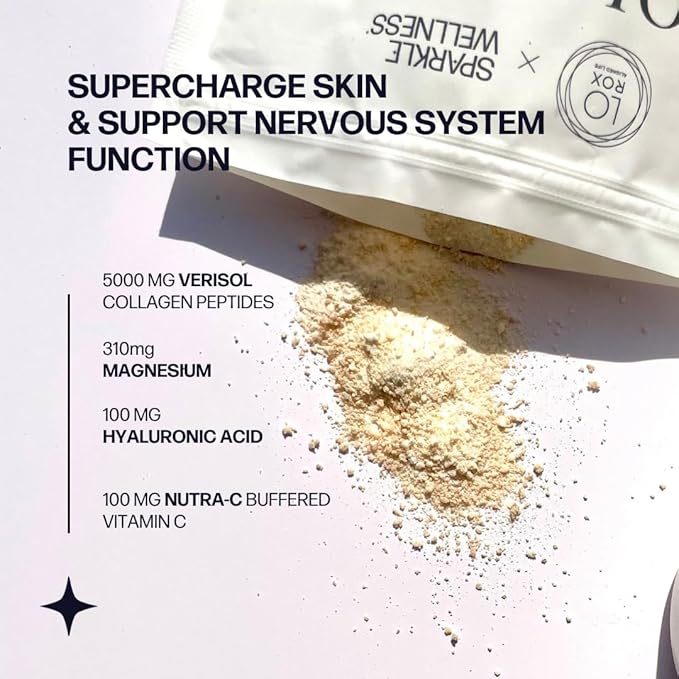 Collagen Magnesium Rest + Restore (Ginger Lime) [30 Serves] | VERISOL Bioactive Collagen Peptides, Magnesium Glycinate & Taurate Salts | Lauren Roxburgh Rest + Restore | Calming Nightly Beauty Routine