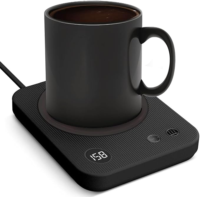 Lesipee Coffee Mug Warmer, Electric Coffee Warmer with Auto Shut Off for Office Desk, Candle Warmer with 3 Temperature, Beverage Warmer for Cocoa, Birthday Gifts