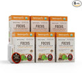 Focus Coffee with Superfoods - Organic Probiotic Mushroom Coffee Pods, Supports Healthy Focus & Digestion, Infused with Ashwagandha, Lion's Mane, and Cinnamon, USDA Certified Organic - 10 Recyclable Single Serve K-Cups - 6 Pack