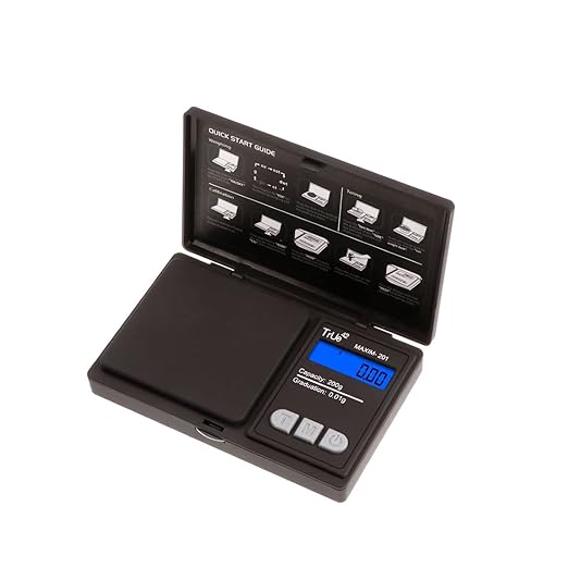 True 42 Maxim 201 Special Edition 200gx0.01g Precision Gram Scale for Jewelry/Food/Medicine Pocket Scale, Paisley 200g 0.01g (Black)