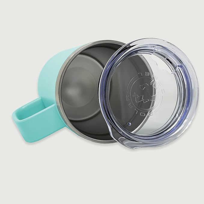 LaserGram 15oz Vacuum Insulated Coffee Mug, Sushi, Personalized Engraving Included (Teal)
