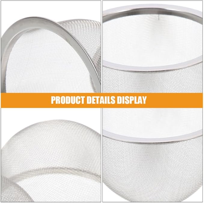 Kichvoe 4pcs Stainless Steel Tea Infuser Teapot Insert Tea Filter Fine Mesh Strainer for Daily Brewing