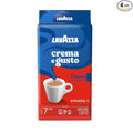 Lavazza Crema e Gusto Ground Coffee, Medium Roast, Arabica and Robusta Blend, 8.8 oz Brick (Pack of 4)