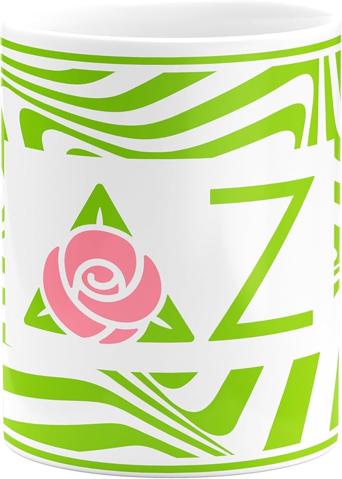 Delta Zeta Ceramic Coffee Mug 11 OZ Tea Cup (Delta Zeta # 6)