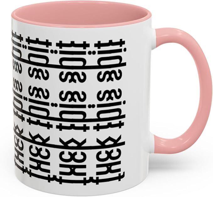 Bold Statement Coffee Mug, Hidden Message Unique Gift for Caffeine Lovers, Funny Office Mug, Housewarming, Birthday,