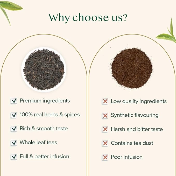 VAHDAM, Fresh Harvest Assam Tea Leaves with Golden Tips, 3.53oz (50 Cups) Strong, Malty & Rich - Exotic Assam Tea Loose Leaf | Pure Assam Black Tea | English Breakfast Tea