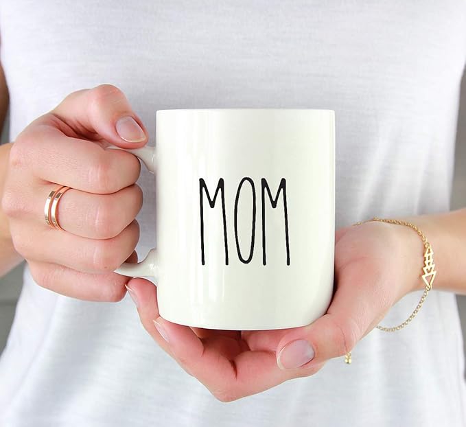 Andaz Press Simple Rustic Farmhouse Kitchen Decor 11oz. Ceramic Coffee Tea Mug Gift, Mom, 1-Pack, Mother's Day Birthday Christmas Gift Ideas for Family, Friends