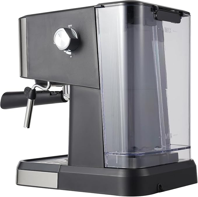 1050W Coffee Machine, Small Drip Coffee Machine with Steam Nozzle, 15-20Bar Semi-automatic Coffee Machine with 50.73oz Water Tank, 30-45 Seconds Fast Heating