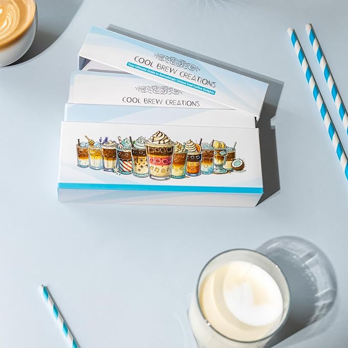 Cool Brew Creations: Iced Coffee Recipe Cards - Barista-Quality, Easy Iced Coffee Recipes - Customizable, Includes Dairy & Non-Dairy Options - Perfect for Coffee Lovers