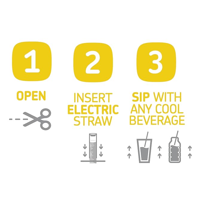 Smooth and Gentle Caffeine Energy. No Sugar. No Calories. Healthy and All Natural Natural Lemon Lunacy – 10 Straw Pack (10-Pack, Lemon)
