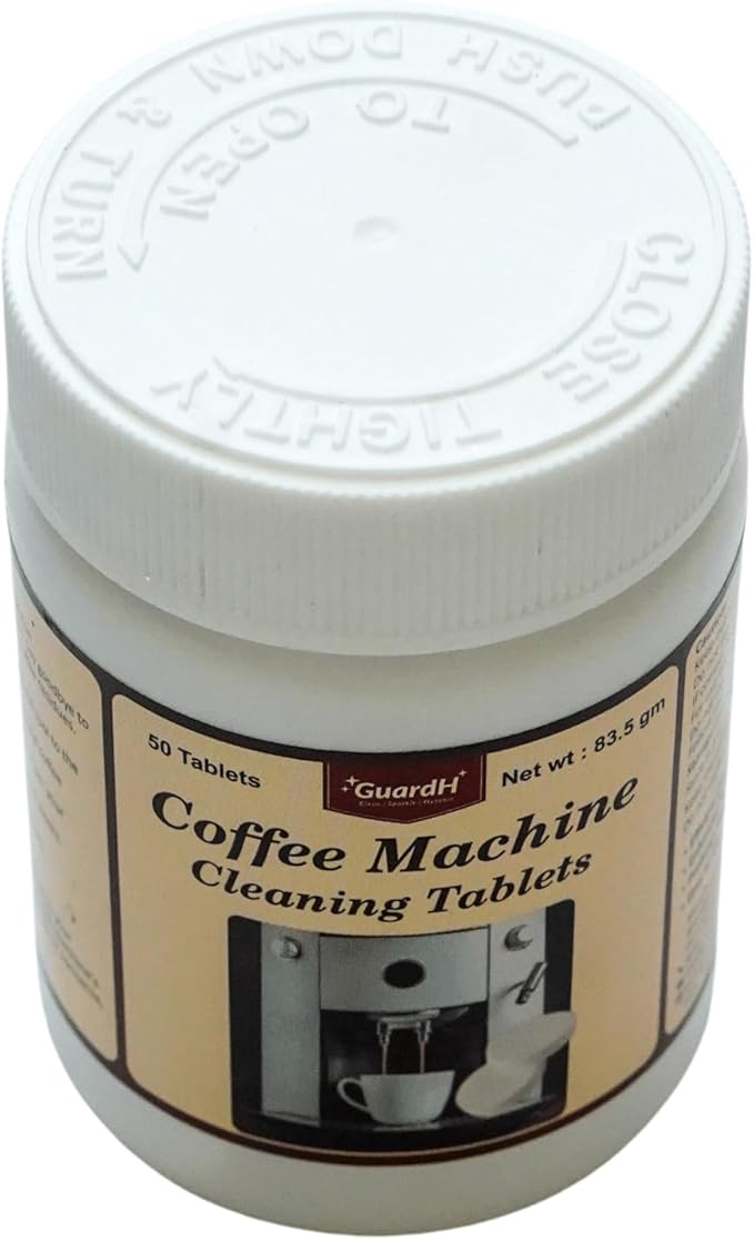 Coffee Machine Cleaner & Descaler Tablets - 50 Count, Compatible with All Brands including Miele, Cusinart, Nespresso, Keurig, Ninja, Delonghi; descale drip Coffee And Espresso Machines