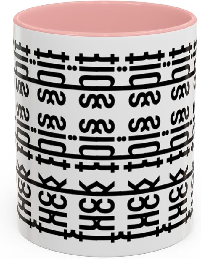 Bold Statement Coffee Mug, Hidden Message Unique Gift for Caffeine Lovers, Funny Office Mug, Housewarming, Birthday,