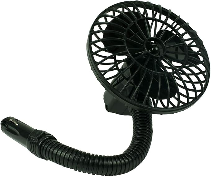Koolatron AutoKool Solar Powered Car Mini Fan - Exhaust Vent Air Circulation Cooling, Solar Operated Panel Portable Ventilation System for Parked Vehicles Truck, SUV, Van
