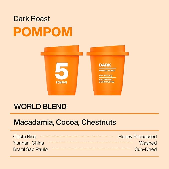 SATURNBIRD Instant Coffee Cold Brew，Coffee Packets of Dark Roast, 100% Arabica, Enjoy Hot/Cold Freeze Dried Iced Coffee, 24 Single Servings for Home, Travel, Office (NO.5)