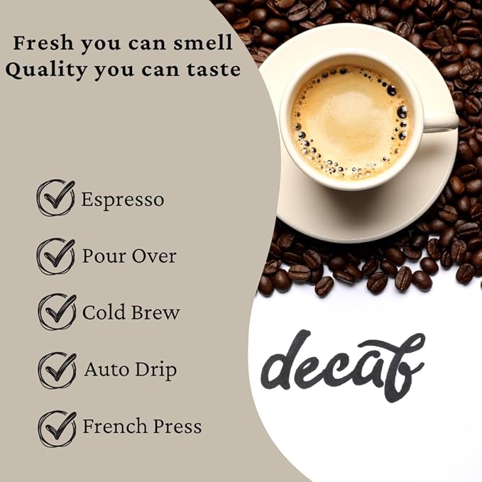 SipHaven | Sipper’s Murmur | Swiss Water Decaf Coffee | Ethiopia Single Origin | Medium Roast Whole Bean | Chemical-Free | Specialty Grade | Small-Batch Roasted in USA | 1lb