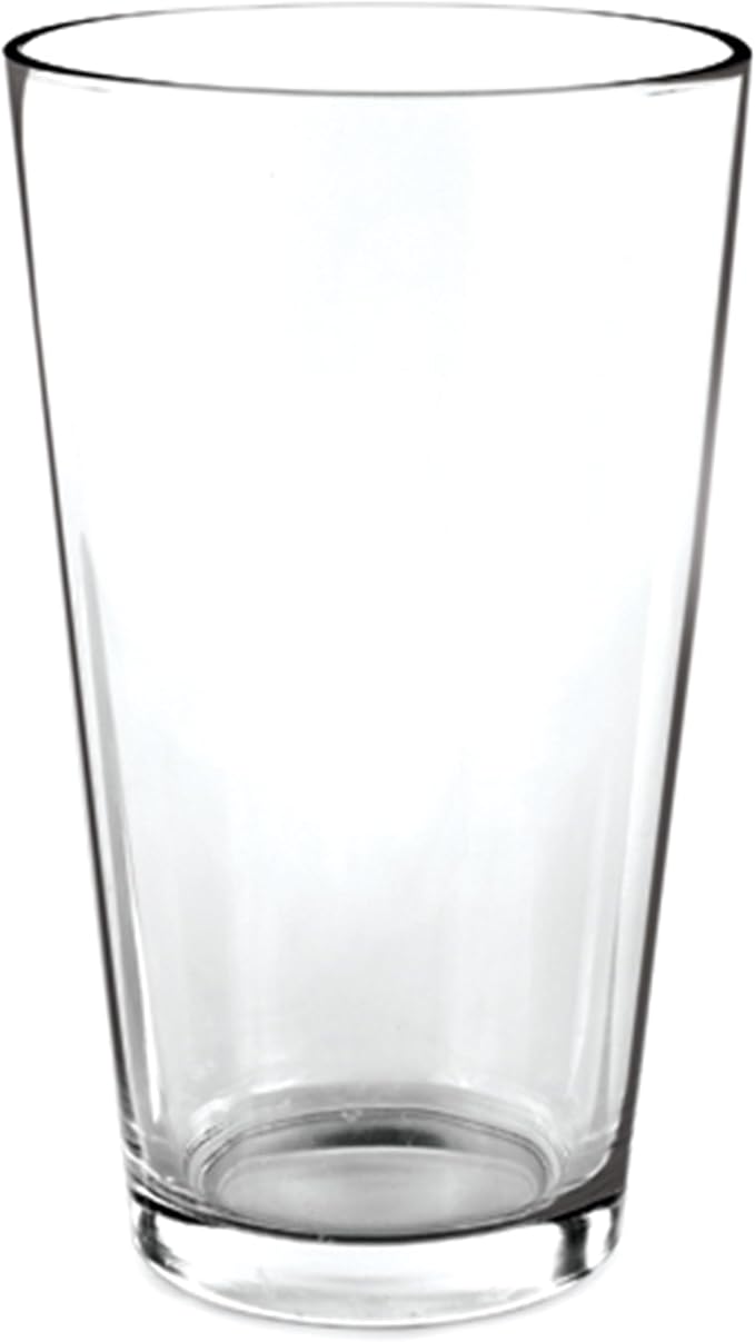 TRUE Stackable Beer Glasses, Pint Glasses for Beers, Water, Iced Coffee, Cocktails, Game Night, Beer Gifts for Men, BBQ Outdoor Party, Home Bar Accessories, Kitchen Glassware, 16 oz, Set of 6