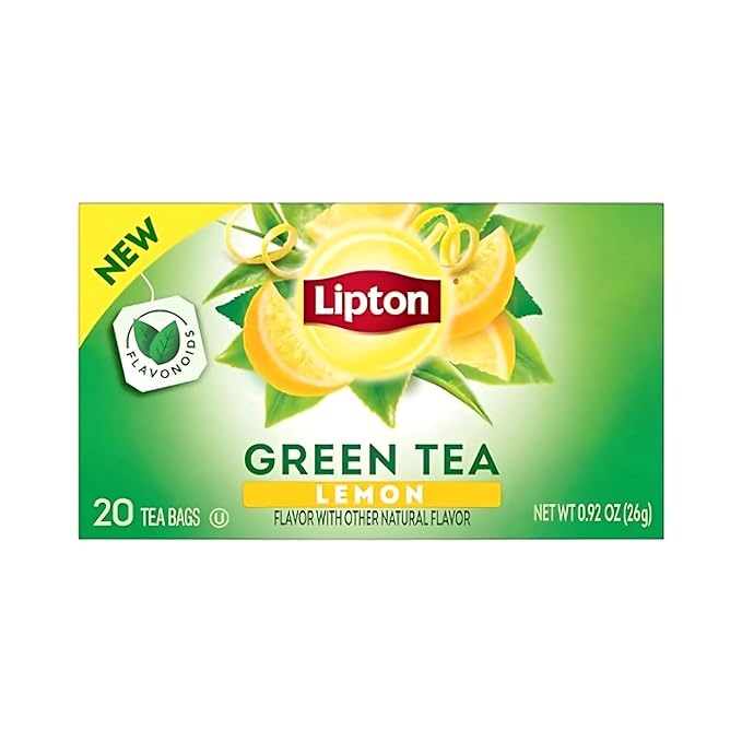 Lipton Lemon Green Tea & Peach Mango Black Tea 20CT (2ea) (Variety Pack)