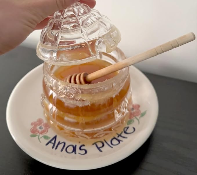 100pcs 6 inch Wooden Honey Mixing Stirrer Dipper Stick Collecting Dispensing Drizzling Honey Spoon Dipper Jam Portable Wedding Party Gift (100, 6Inch)