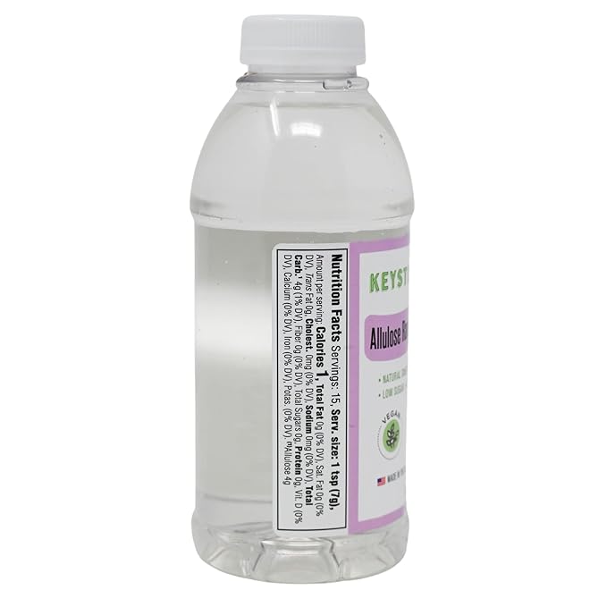 Keystone Pantry Liquid Allulose 1 Pint | Natural Low Calorie Sweetener for Coffee, Tea, Baking & Cooking | Keto, Diabetic Friendly, Zero Net Carbs, Vegan, Gluten Free, Non-GMO, Kosher
