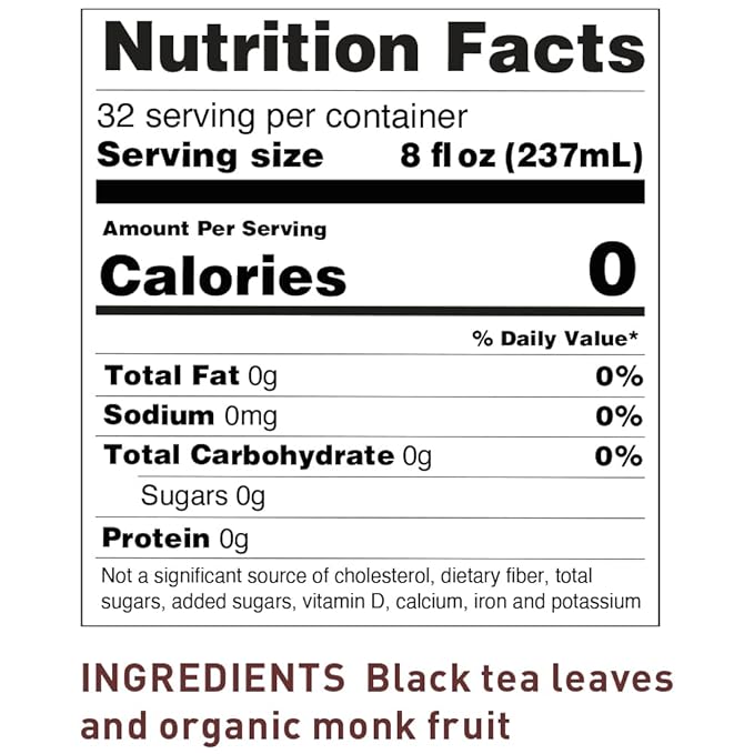 The Republic of Tea – Keto-Friendly Sweet Iced Black Tea, 8 Large Quart-Sized Iced Tea Pouches, Naturally Caffeinated