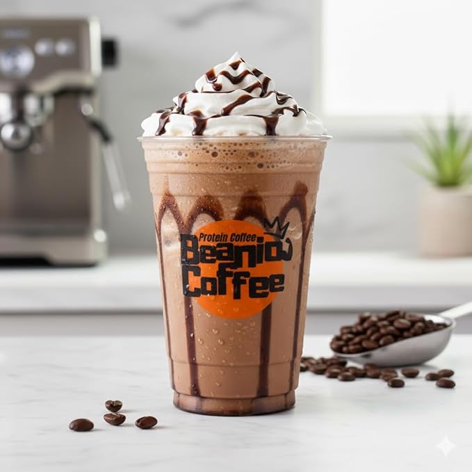 Protein Iced Coffee – Instant Collagen Coffee with High CGA for Energy & Focus – Sugar-Free, Dairy-Free, Lactose-Free, Keto & Fasting Friendly – 100mg Caffeine – 15 Servings