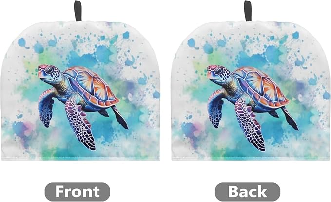 Sea Turtle Tea Cosy for Teapot Tea Cozy for Teapot Insulated Tie-Dye Kitchen Accessory Thick Teapot Cover Dust Home Decorative