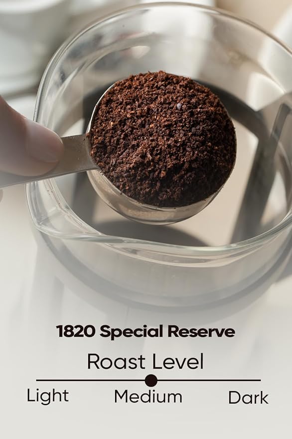 Café 1820 Special Reserve, Premium Costa Rican Ground Coffee, 100% Arabica, Medium/Dark Roast, High Altitude Blend with Aroma & Fruity Notes, 12 oz (2 Pack)