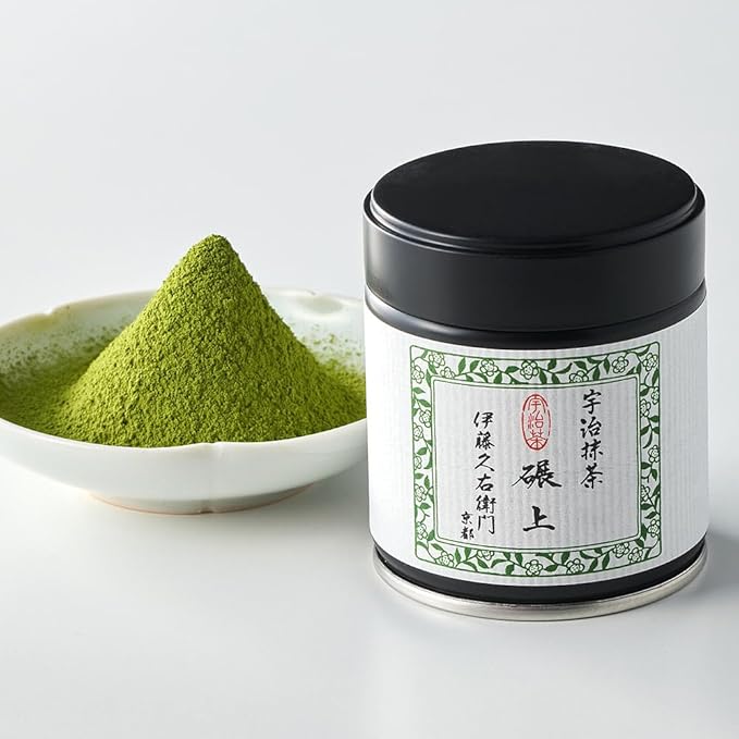 ITOHKYUEMON Kyoto Uji First-Harvest Ceremonial Grade Matcha Green Tea Powder – Authentic Japanese Uji, Japan (20 g / 0.7 oz) – Tenjo 20 (Grade 3)
