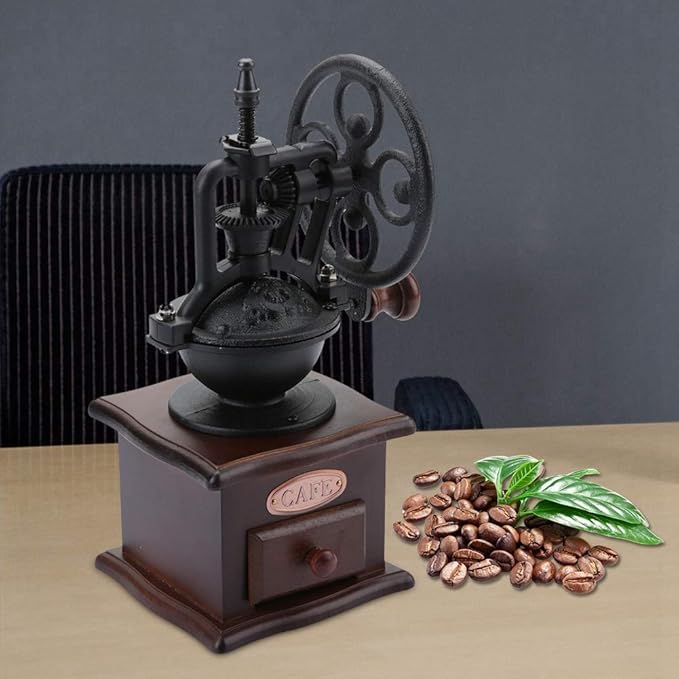 Vintage Style Manual Coffee Grinder, Manual Coffee Bean Grinder, Pepper Spice Hand Mill, Retro Design Coffee Bean Hand Grinder