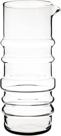 MARIMEKKO Sukat Makkaralla Glass Pitcher — Refine Your Kitchen Décor with Our Iconic Clear Glassware — Stylish & Mouth-Blown Pitcher with Spout (1 Liter)