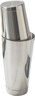 Restaurantware Bar Lux 24 Ounce Boston Shaker 1 Metal Cocktail Shaker - Weighted Bottom No Leak Stainless Steel Martini Drink Mixer Essential Bar Tool For Home Use Or Bartenders