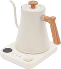 Gooseneck Electric Kettle,Electric Kettle with ±1℉ Precise Temperature Control,0.24 Gal Electric Gooseneck Kettle for Pour Over Coffee & Tea (White)