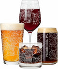 Blue Ridge Mountain Gifts - Philadelphia Souvenir - Pennsylvania Glassware Gift, Etched City Map, Laser Engraved and Dishwasher Safe