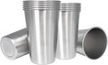16OZ 12pack Stainless Steel Pint Cups Shatterproof Cup Unbreakable Tumblers -Metal Cups - Stackable Durable cup，Chilling Beer Glasses, for Travel, Outdoor, Camping, Everyday，Restaurant