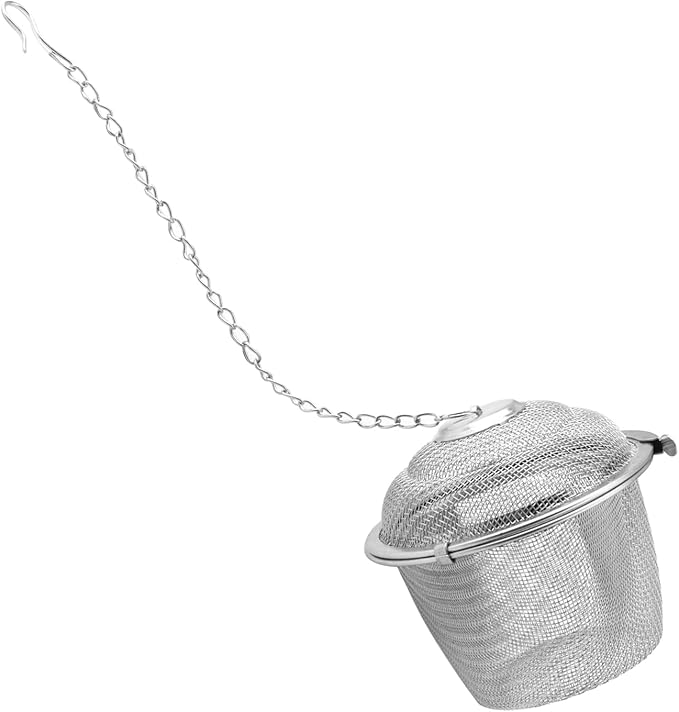 ZOENHOU Set of 5 Tea Infuser for Loose Tea, 5 Sizes Fine Mesh Tea Strainer with Chain, Stainless Steel Tea Ball Infusers for Loose Tea Spices Herbs