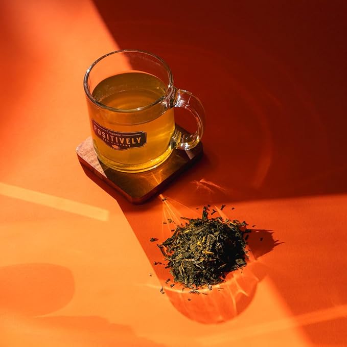 Organic Positively Tea Company, Mango Green, Green Tea, Loose Leaf, 16 Ounce
