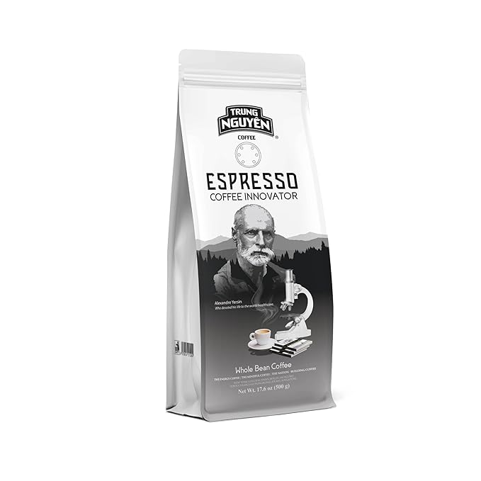 TRUNG NGUYEN LEGEND Espresso Innovator Blended Coffee Bean - Bag 17.6 Oz/500gr, Arabica Blend Robusta, Medium Roast, Whole Beans, Full Coffee Beans, Perfect Flavor