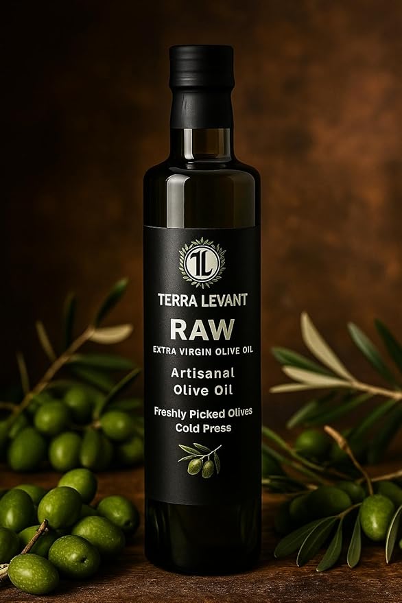 Extra Virgin Olive Oil – First Cold Pressed, Unfiltered – Single Origin Jordan Valley – 100% Pure & Natural – Premium High Polyphenol count. 750ML