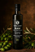 Extra Virgin Olive Oil – First Cold Pressed, Unfiltered – Single Origin Jordan Valley – 100% Pure & Natural – Premium High Polyphenol count. 750ML