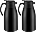 PARACITY Thermal Coffee Carafe with Stainless Steel Liner, Coffee Carafes for Keeping Hot, Double Walled Vacuum Insulated Coffee Urn for Coffee & Tea, Home & Office (2, 56oz)