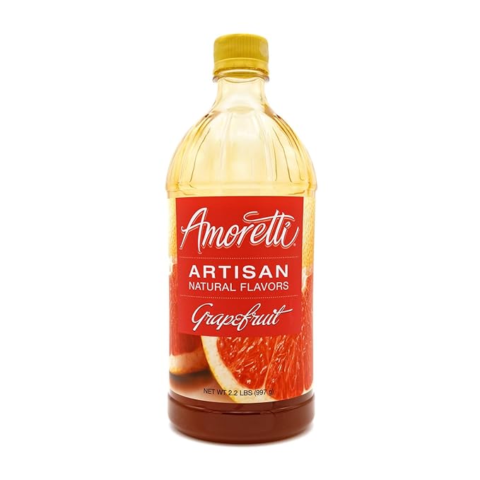 Amoretti - Natural Grapefruit Artisan Flavor Paste, 2.2 lbs, Perfect For Ice Cream, Beverages, Cakes, and more, Preservative Free, Vegan, Gluten Free, No Artificial Sweeteners, Highly Concentrated