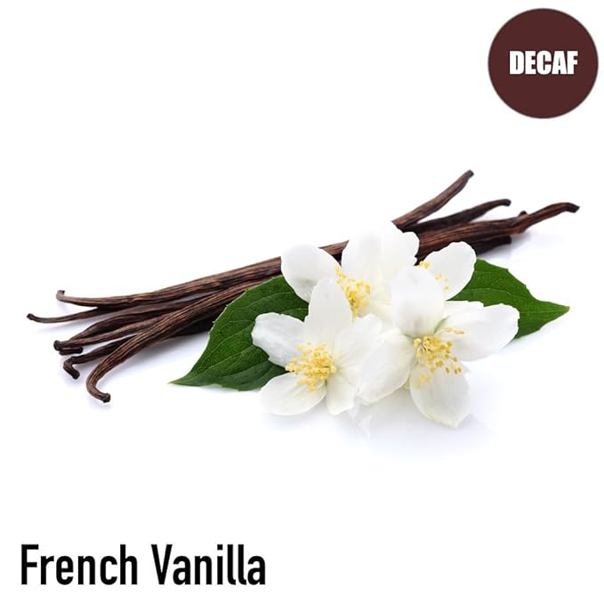 French Vanilla Flavored Decaf Coffee, Ground, Fresh Roasted, 5 lbs