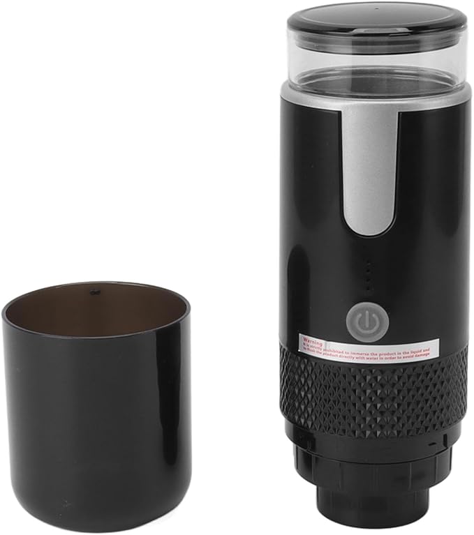 Portable Coffee Machine, Compact and Rechargeable, Extracts Delicious Pure Coffee, Compatible for Capsules and Ground Coffee, Easy to Use for Travel and More