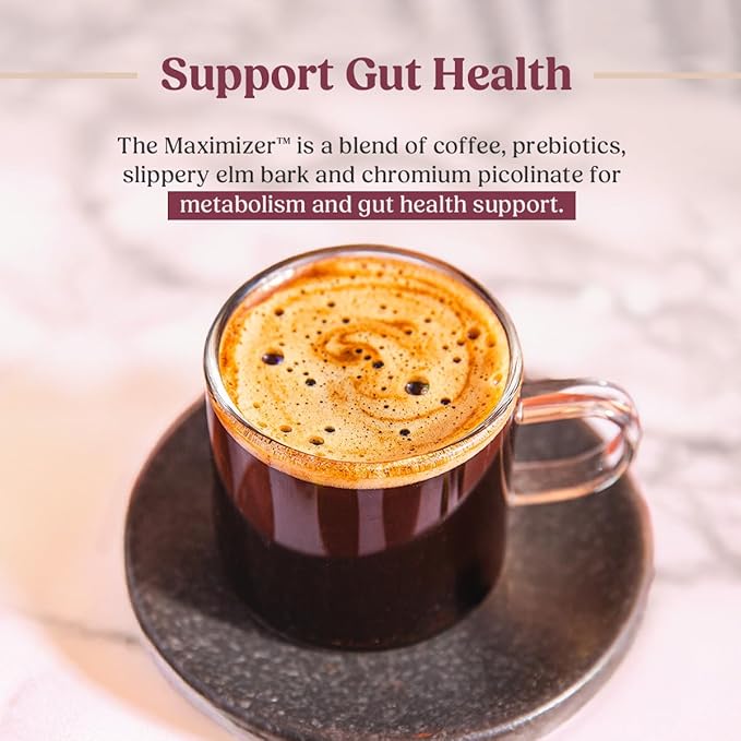 Bulletproof The Maximizer Single-Serve Coffee Pods, 24 Count, Clean Coffee with Prebiotics for Metabolism and Gut Health Support, Packaging May Vary