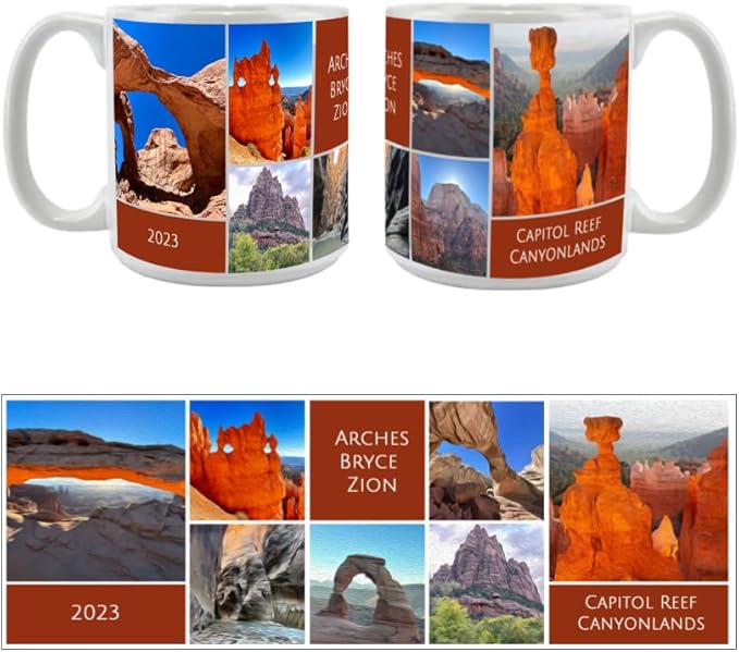 Custom Ceramic Coffee Mug, Jumbo Sized 20 oz, White or Black Interior, Glossy or Matte Finish (7 Images and Text)