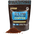 Slim Coffee with Turmeric & Mushroom Blend - Instant Mushroom Coffee with Turkey Tail & Shitake, Light Roast, Smooth Texture, Boosts Metabolism & Energy
