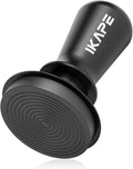 IKAPE 58.35mm Espresso Tamper, Spring-loaded Calibrated Tamper with Titanium Ripple Plating Base, Compatible with Over 58MM Espresso Bottomless Portafilter